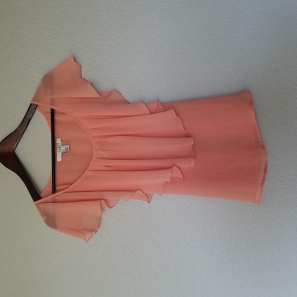 Juniors Forever XXI Coral Blouse SZ Medium